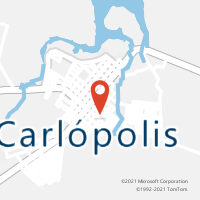 Mapa com localização da Agência AC CARLOPOLIS