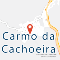 Mapa com localização da Agência AC CARMO DA CACHOEIRA