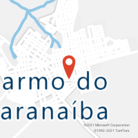 Mapa com localização da Agência AC CARMO DO PARANAIBA