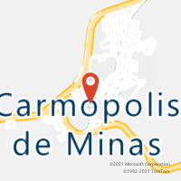 Mapa com localização da Agência AC CARMOPOLIS DE MINAS