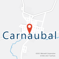 Mapa com localização da Agência AC CARNAUBAL