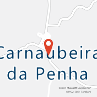 Mapa com localização da Agência AC CARNAUBEIRA DA PENHA