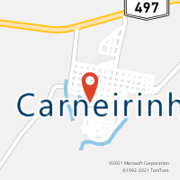 Mapa com localização da Agência AC CARNEIRINHO