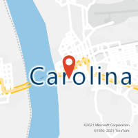 Mapa com localização da Agência AC CAROLINA