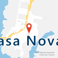 Mapa com localização da Agência AC CASA NOVA