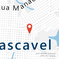 Mapa com localização da Agência AC CASCAVEL