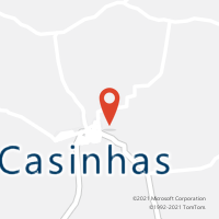 Mapa com localização da Agência AC CASINHAS