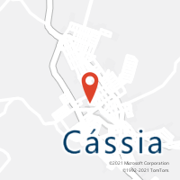 Mapa com localização da Agência AC CASSIA