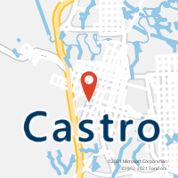 Mapa com localização da Agência AC CASTRO