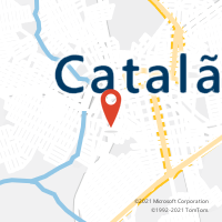 Mapa com localização da Agência AC CATALAO