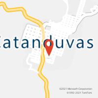 Mapa com localização da Agência AC CATANDUVAS