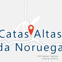 Mapa com localização da Agência AC CATAS ALTAS DA NORUEGA