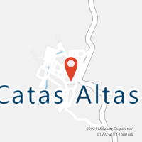 Mapa com localização da Agência AC CATAS ALTAS