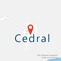 Mapa com localização da Agência AC CEDRAL