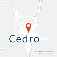 Mapa com localização da Agência AC CEDRO