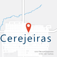 Mapa com localização da Agência AC CEREJEIRAS