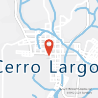 Mapa com localização da Agência AC CERRO LARGO