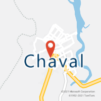 Mapa com localização da Agência AC CHAVAL