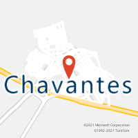 Mapa com localização da Agência AC CHAVANTES