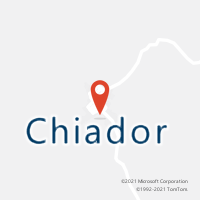 Mapa com localização da Agência AC CHIADOR