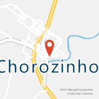 Mapa com localização da Agência AC CHOROZINHO