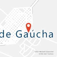 Mapa com localização da Agência AC CIDADE GAUCHA