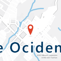 Mapa com localização da Agência AC CIDADE OCIDENTAL
