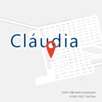 Mapa com localização da Agência AC CLAUDIA