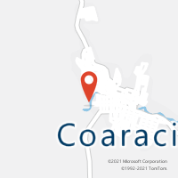 Mapa com localização da Agência AC COARACI