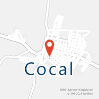 Mapa com localização da Agência AC COCAL