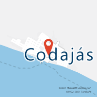 Mapa com localização da Agência AC CODAJAS
