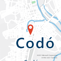 Mapa com localização da Agência AC CODO