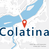 Mapa com localização da Agência AC COLATINA