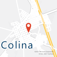 Mapa com localização da Agência AC COLINA