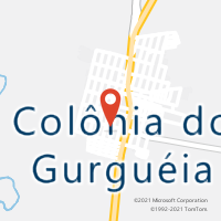 Mapa com localização da Agência AC COLONIA DO GURGUEIA