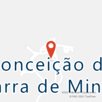 Mapa com localização da Agência AC CONCEICAO DA BARRA DE MINAS