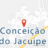 Mapa com localização da Agência AC CONCEICAO DO JACUIPE
