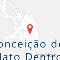 Mapa com localização da Agência AC CONCEICAO DO MATO DENTRO