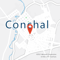 Mapa com localização da Agência AC CONCHAL