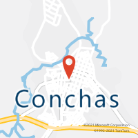 Mapa com localização da Agência AC CONCHAS