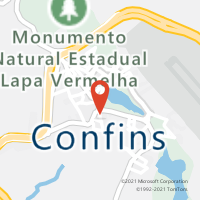 Mapa com localização da Agência AC CONFINS