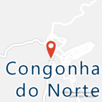 Mapa com localização da Agência AC CONGONHAS DO NORTE