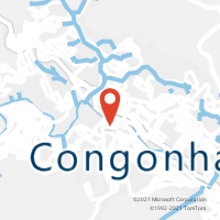 Mapa com localização da Agência AC CONGONHAS