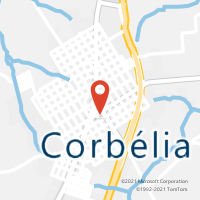 Mapa com localização da Agência AC CORBELIA