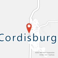 Mapa com localização da Agência AC CORDISBURGO