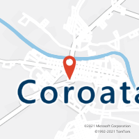 Mapa com localização da Agência AC COROATA