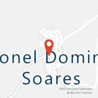 Mapa com localização da Agência AC CORONEL DOMINGOS SOARES