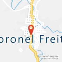 Mapa com localização da Agência AC CORONEL FREITAS