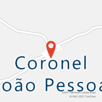 Mapa com localização da Agência AC CORONEL JOAO PESSOA
