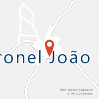 Mapa com localização da Agência AC CORONEL JOAO SA